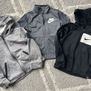 Nike Kids Gray and Black Hoodie Trio